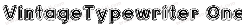 VintageTypewriter One字体转换